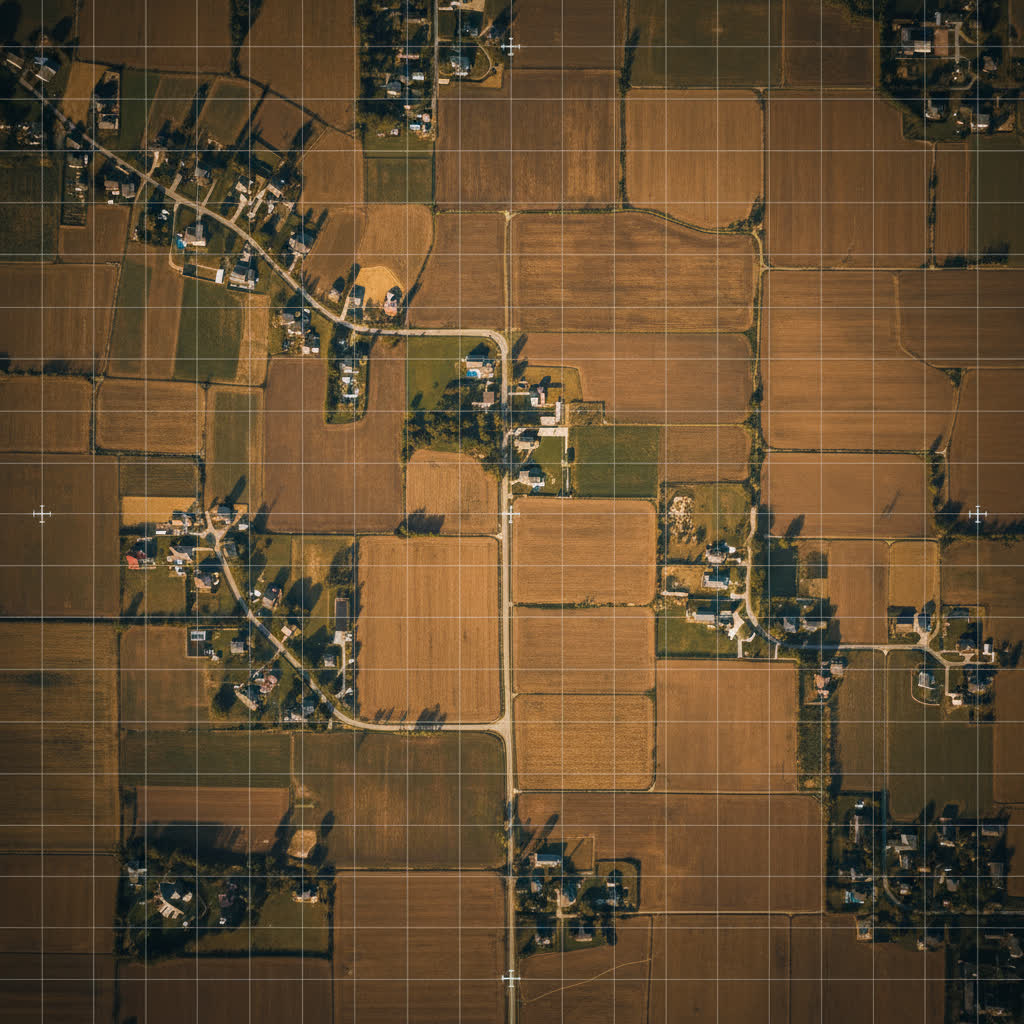 Vista aérea con mosaico ortorrectificado