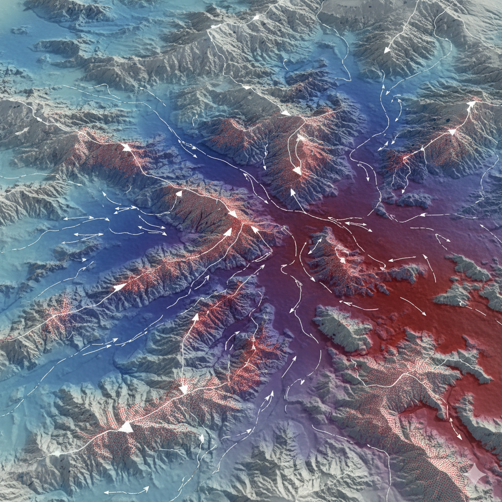 Visualización de modelo de transporte y sedimentación